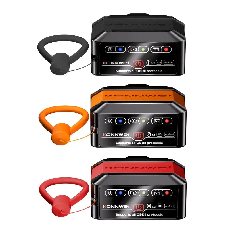 Portable KW905 ELM327 OBD2 Scanner Bluetooth 5.2 Mini Car Fault Diagnostic Tool for Travel Use