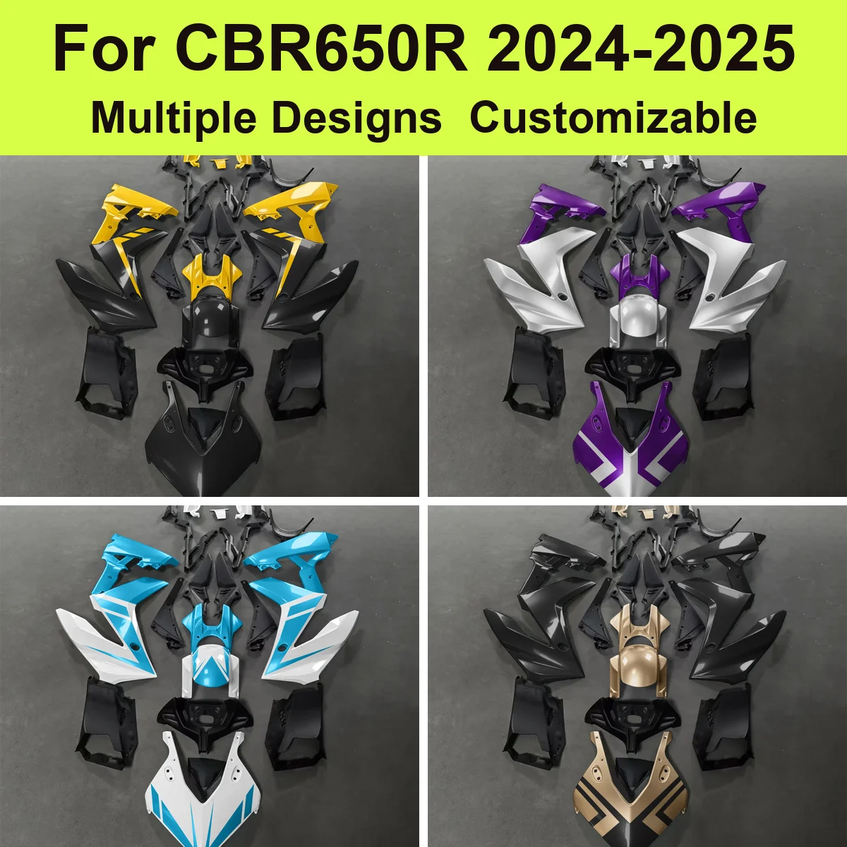 For CBR650R 2024 2025 RH08 RH03 Bodywork Fairing Kit Injection Moulded ABS Cowls Panels Complete Parts Sets Guard