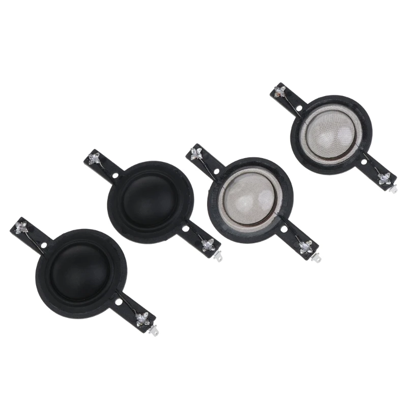 25.4mm Dome Tweeter Voice Coil Horn Diaphragm Driver 25 Core Silk Film Treble Voice Ring 5.4OHM DIY 2PCS