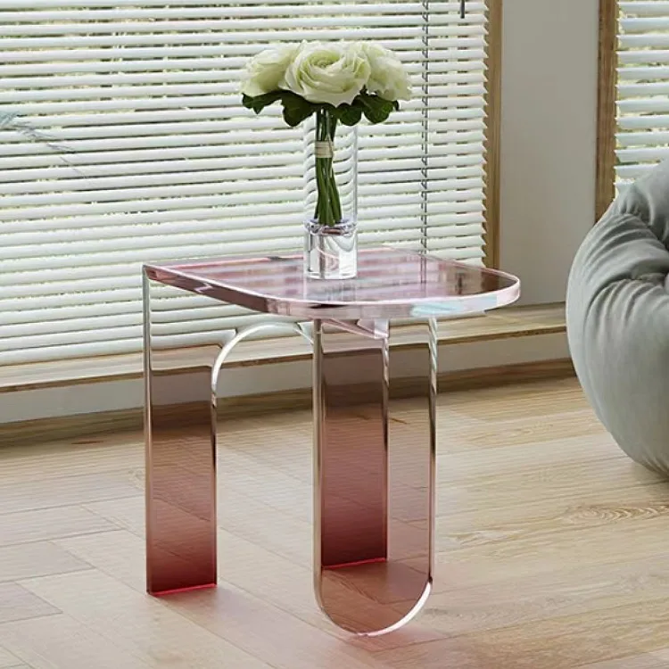 

Light luxury acrylic side corner table coffee table