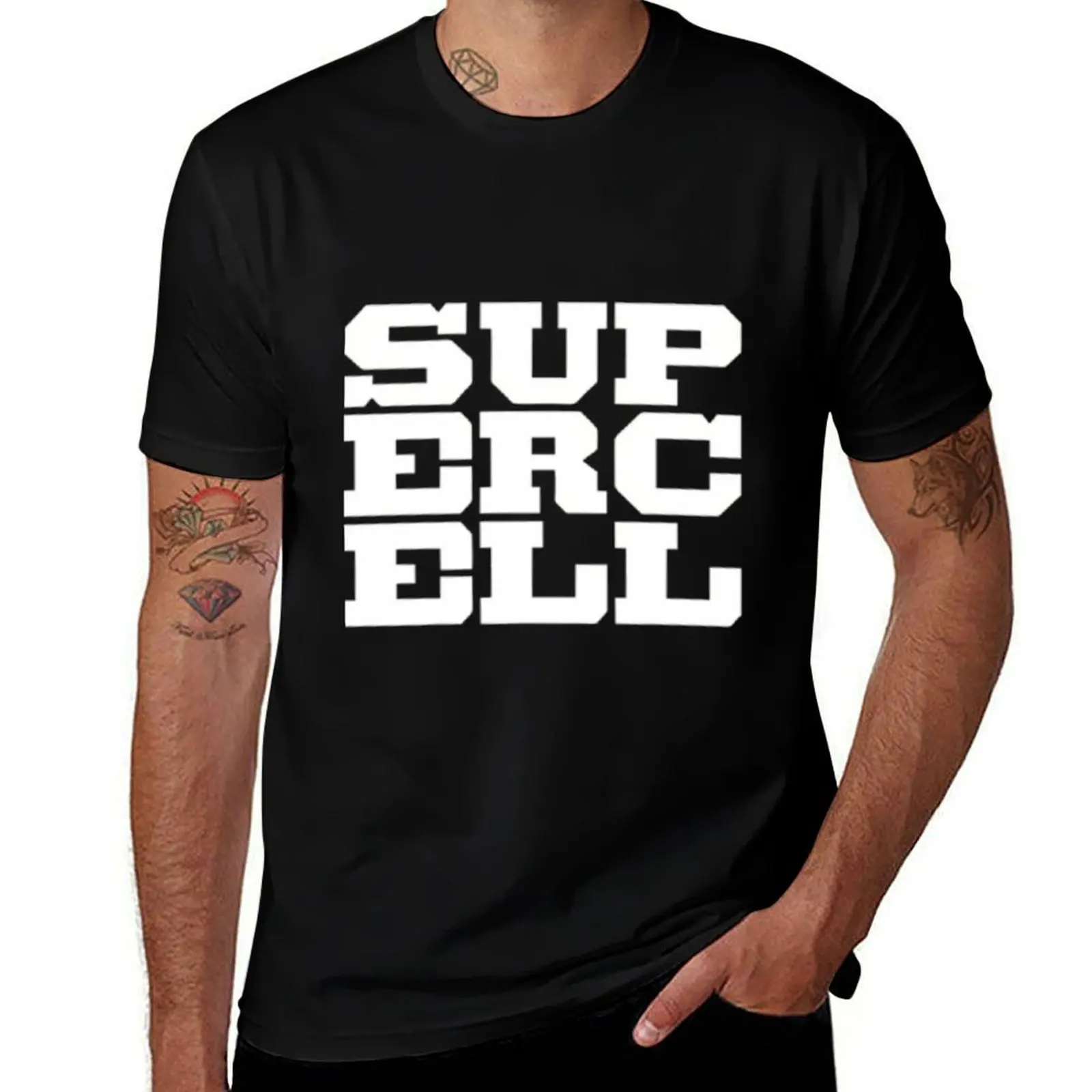 Best Selling Supercell Logo T-Shirt Big Size Loose Fit Tee Shirt T-Shirt