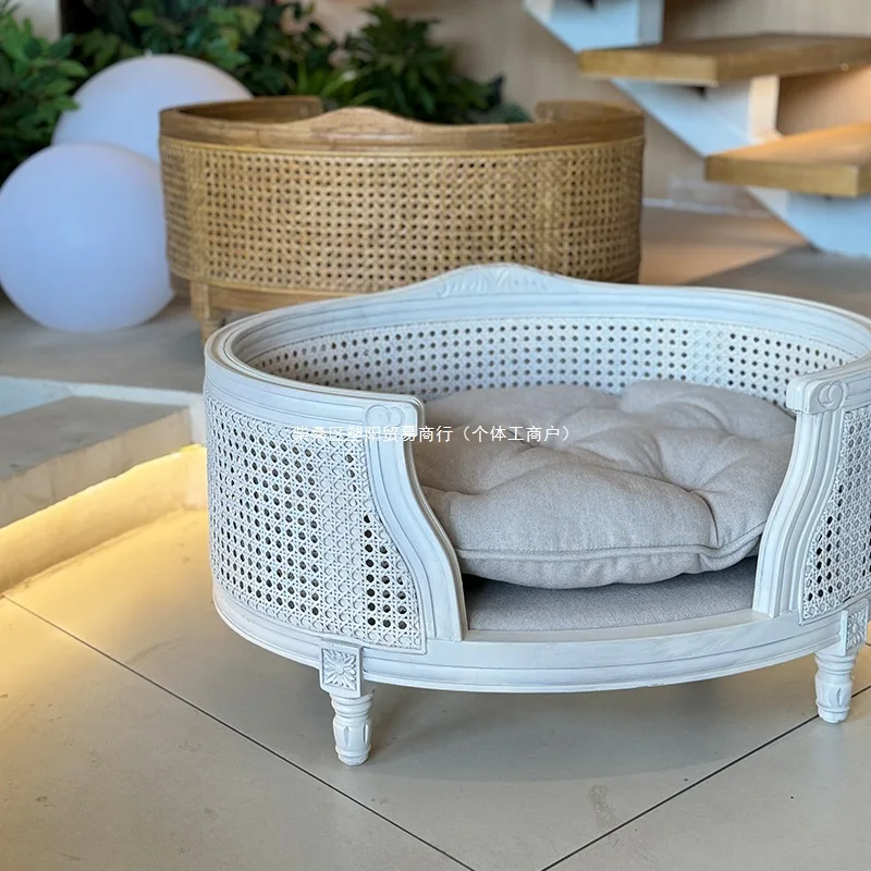 

Sofa cushion Dutch kennel mail with mushrooms bag cat nest all seasons bed solid wood pet Internet celebrity retro