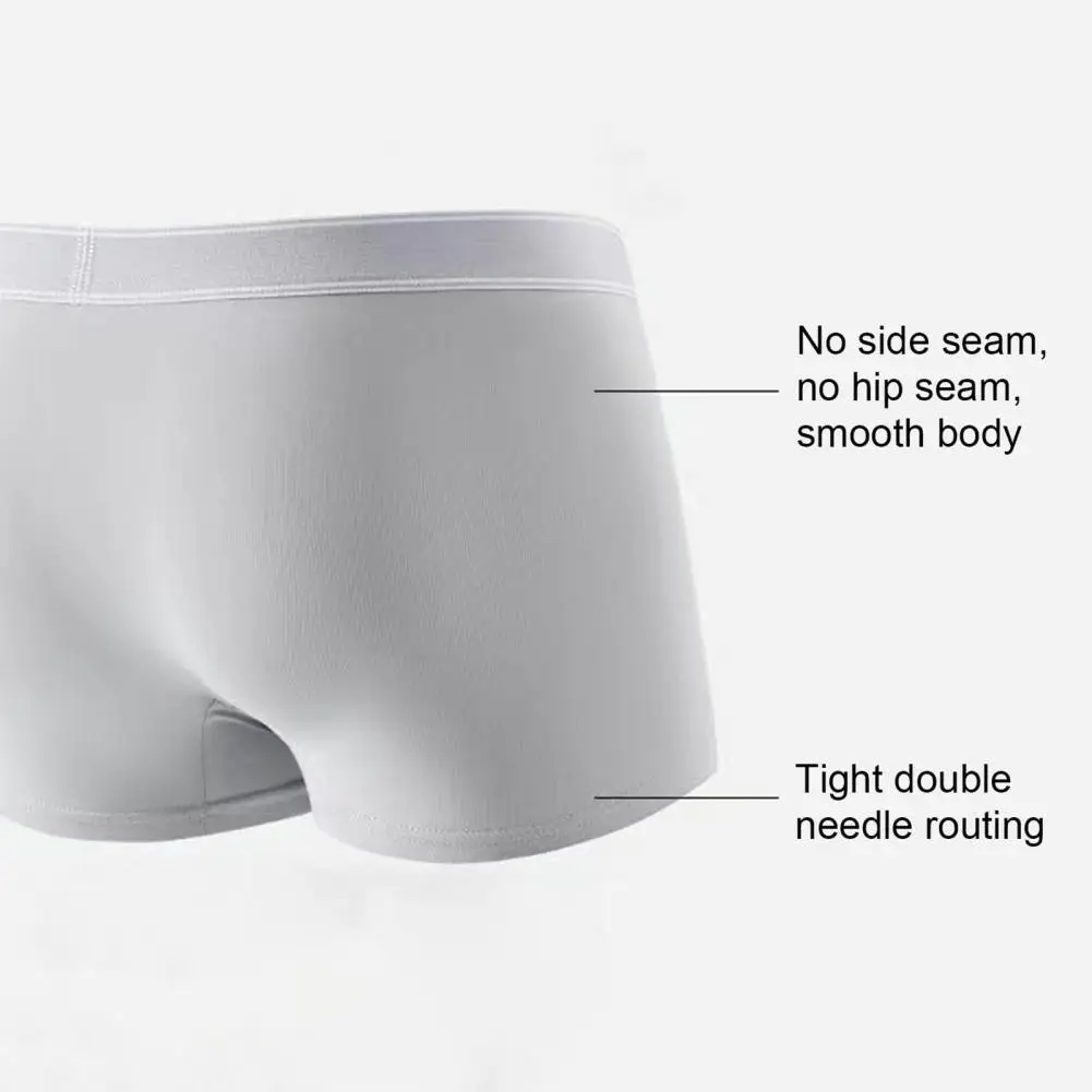 3d U-convex Shorts Panties Stretchy Breathable Men's Underwear Mid-rise 3d U-convex Briefs in Solid Colors for Everyday