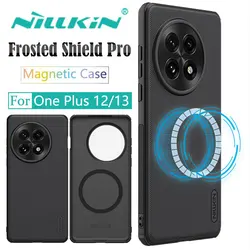 Nillkin Super Frosted Shield Magnetic Case for Oneplus 12, Oneplus 13 5G, MagSafe Compatible, 360 full PC Hard Matte Back Cover
