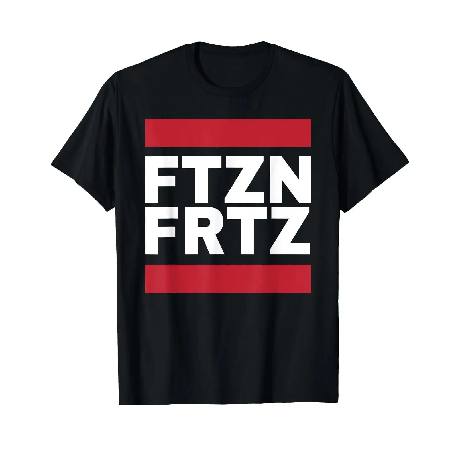 FTZNFRTZ FTZN FRTZ Young Adult Trend Conscious T Shirt Black S vintage Washed homme Versatile Casual Unisex Comfortable fashion
