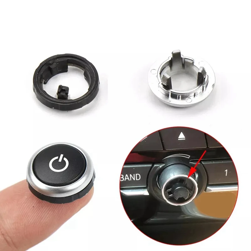 Car Radio Switch Knob CD Machine Switch Button 64119350272 For BMW 5 7 Series X5 X6 F02 F07 F10 F15 F16