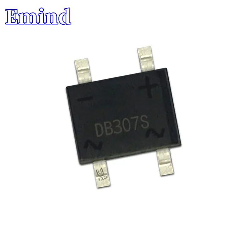 50/100/200/500/1000Pcs DB307S Bridge Rectifier 3A/1000V SMD Rectifier Bridge Stack SOP-4 DBS Footprint