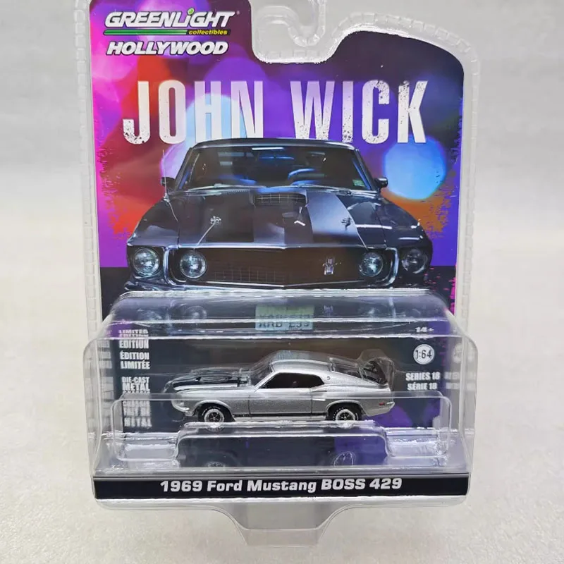 

Greenlight 1:64 Scale 1969 Ford Mustang 429 Alloy Simulation Car Model Static Collection Decorated Holiday Toys Souvenir Gift