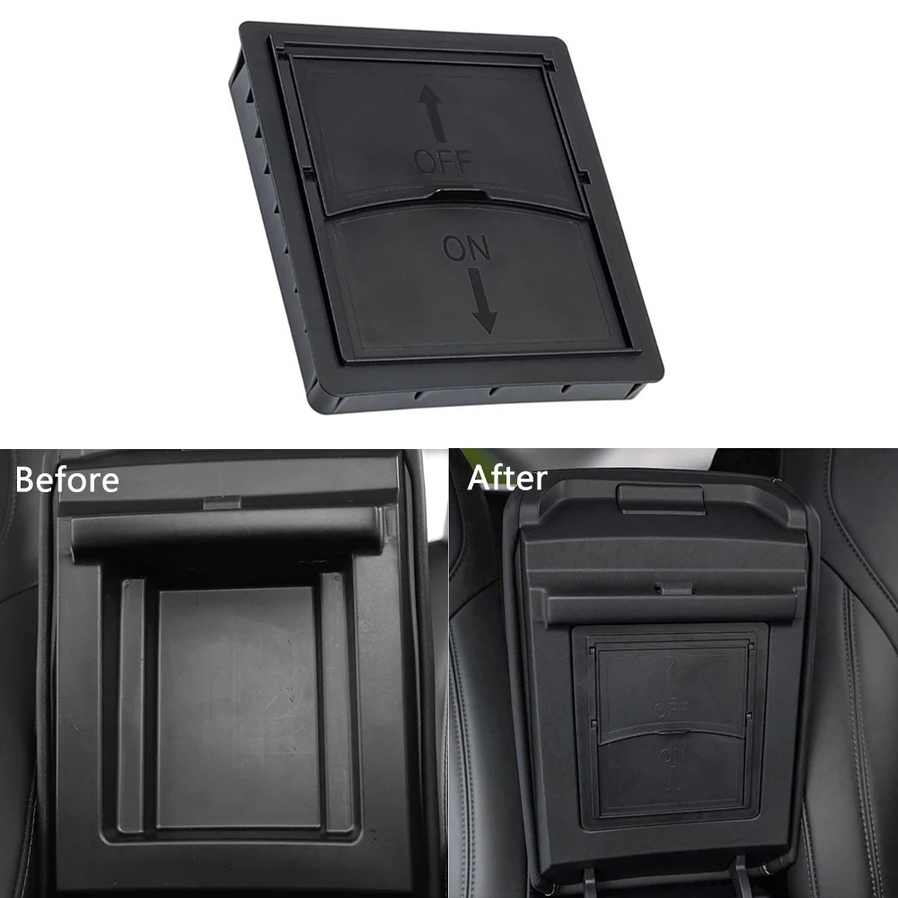 

Armrest Hidden Storage Box For Tesla Model 3/Y 2016 2017 2018 2019 2020 2021 2022 2023 Center Console Organizer Storage Box