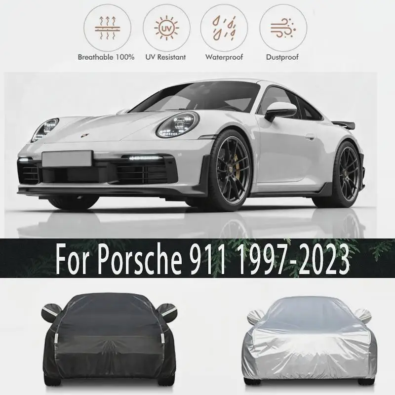 

For Porsche 911 1997 2023 Outdoor Protection Waterproof Snow Cover Sunshade Dustproof Full Exterior Accessories Car Covers