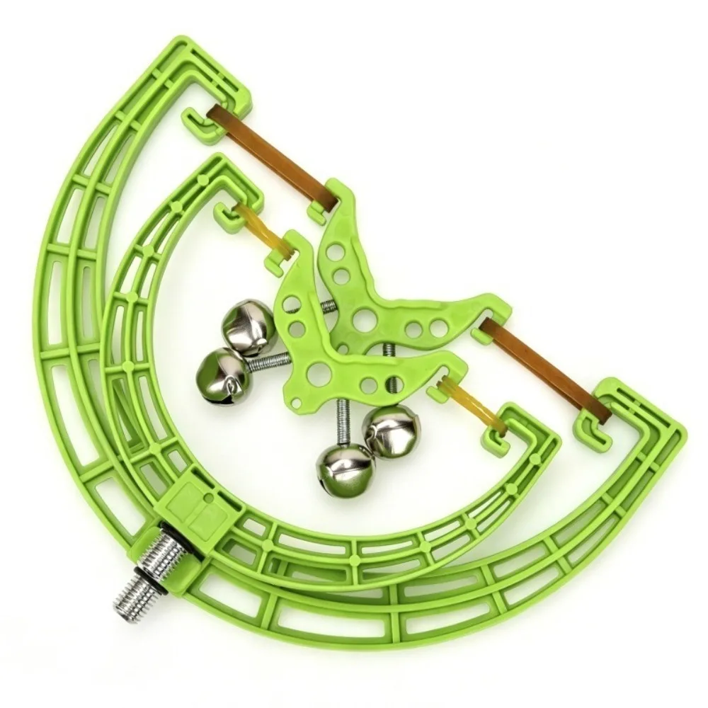 Image of Doppelglocken-Angelrutenhalter mit Alarmindikator, Angelzubehör, Akustischer Rutenalarm, Angelruten-Alarmsystem