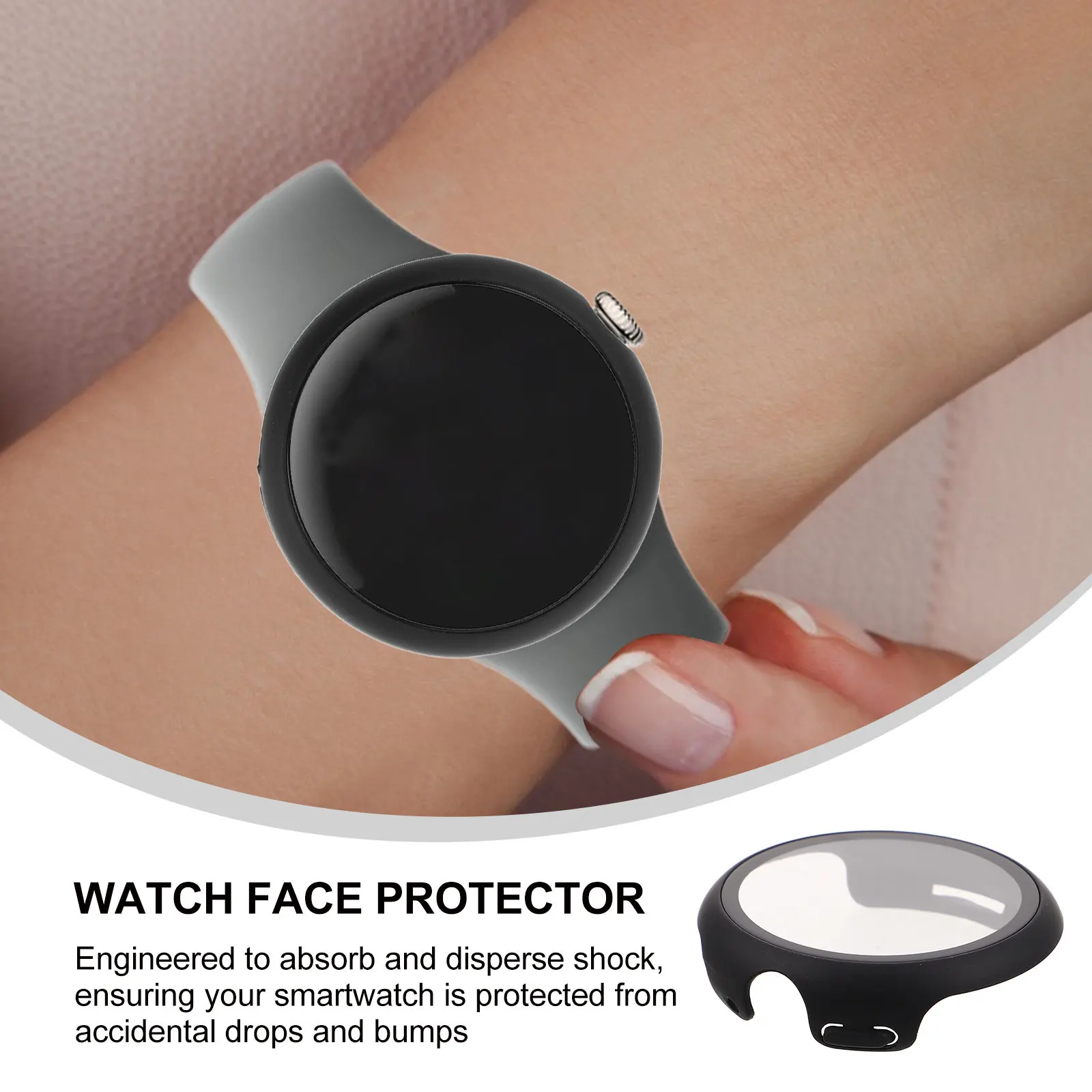Transparent Hard Pc Watch Protector Ultra-Thin Shockproof Scratch Resistant Waterproof Dustproof Sweatproof Smart Watch Cover