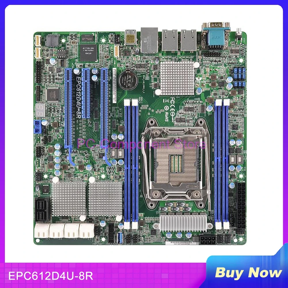 EPC612D4U-8R For Asrock Motherboard LGA2011 Support E5-1600/2600 V3/V4