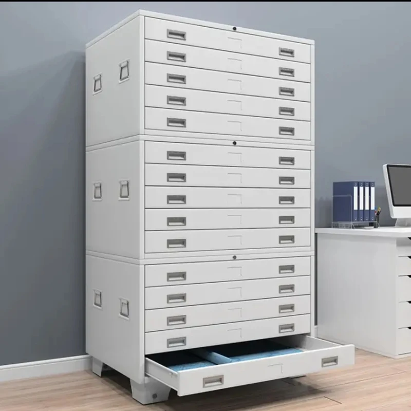Art Museum Storage Drawing Cabinet A1 Film Multi-layer Drawer Drawing Storage Engineering Drawing