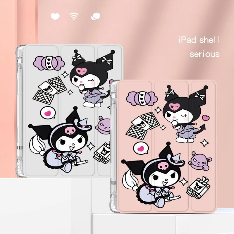 

Kuromi Case For IPad 10th Generation Air4 5 10.9inch 8th 9th 10.2 Cartoon Cover for 2024 Pro 11in Mini6 Table Case With Pen Slot