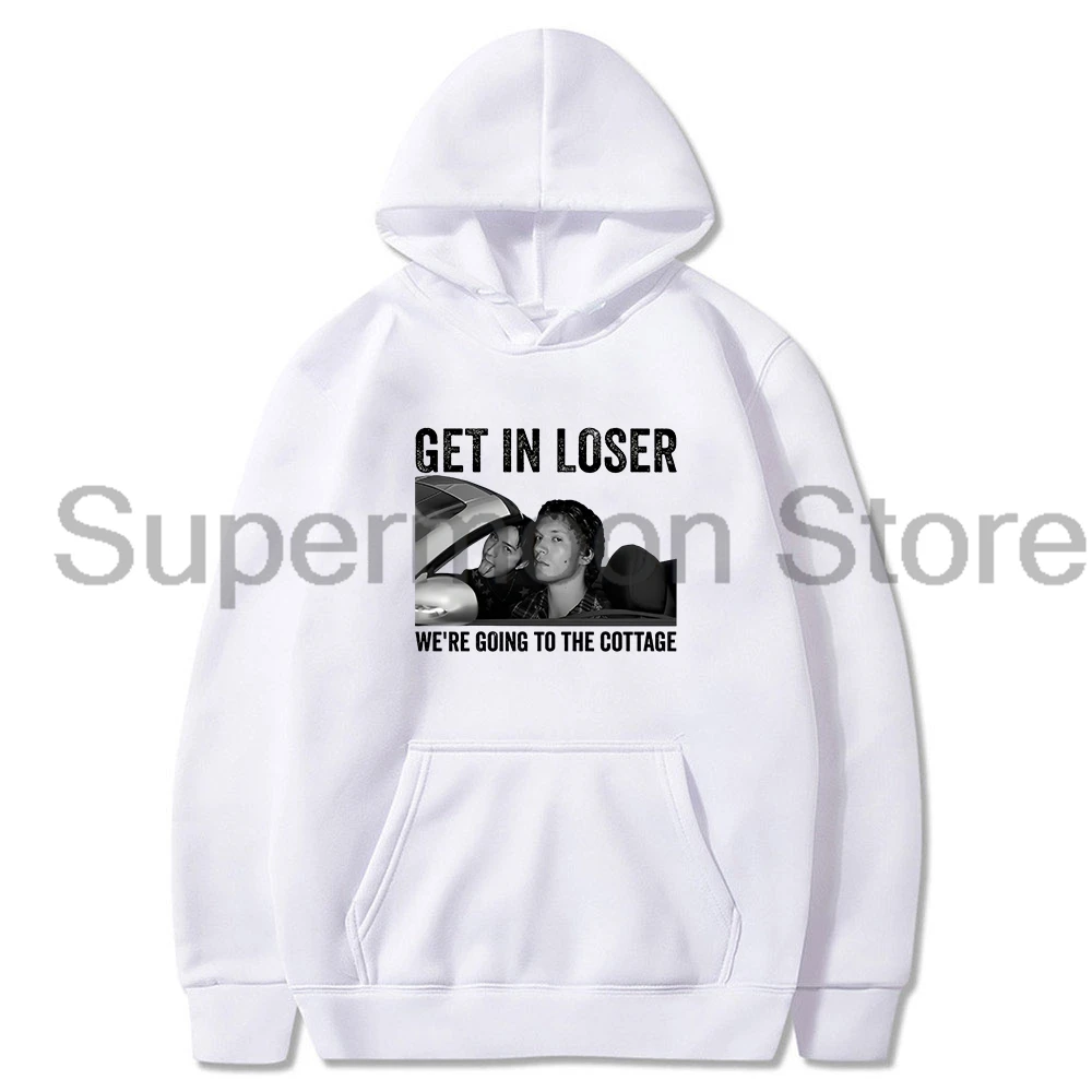 Heated Rivalry Get in Loser We're Going To The Cottage Vintage Hoodie Long Sleeve Streetwear Men Women Hooded Sweatshirt