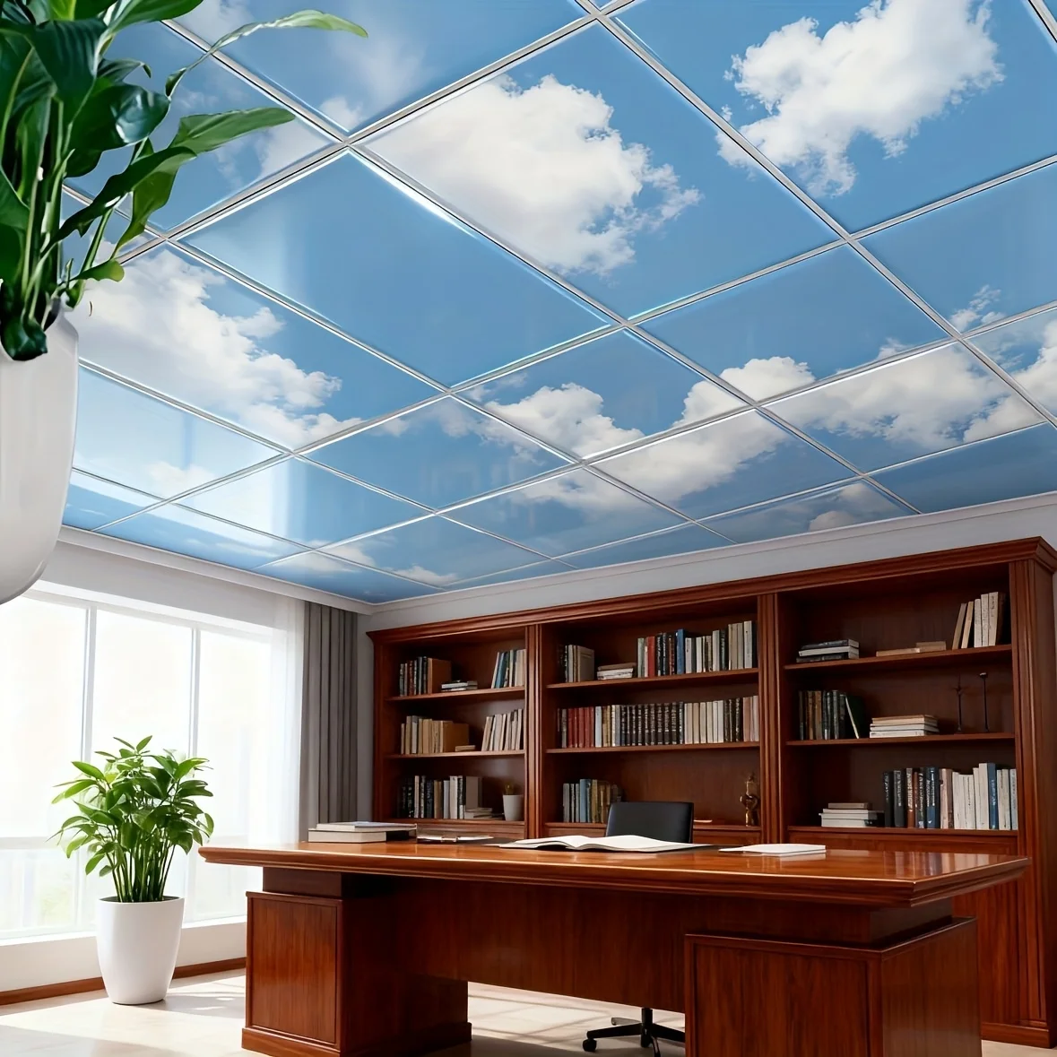 5/10pcs 30cm/11.8inch ceiling decoration wall stickers ceiling decoration suitable for kitchen and bedroom ceilings