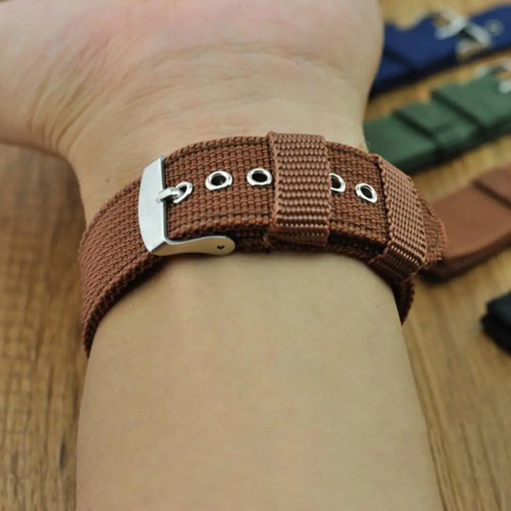 18/2/22/24mm Nylon Watchband Wrist Watch Band Military Army Soft Strap Replace Wrist Strap Wristwatch Straps Watch Belt Bracelet