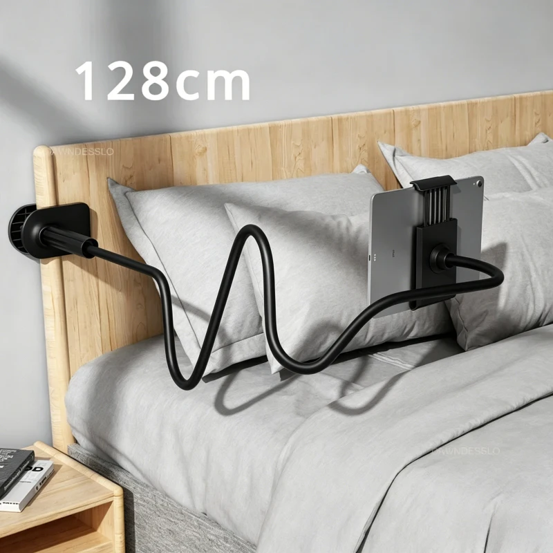 

2Pcs 128cm 360° Flexible Long Arm Phone Holder, Bed Headrest Lazy Bracket Clamp Mount for 3.5-6.7 Inch iPhone Samsung
