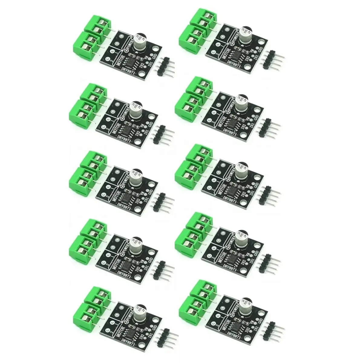 【POPULAR PICK】-10PCS DRV8871 H-Bridge Brushed DC Motor Driver Breakout Board PWM Control 3.6A Max Internal Current Sense 6.5V to