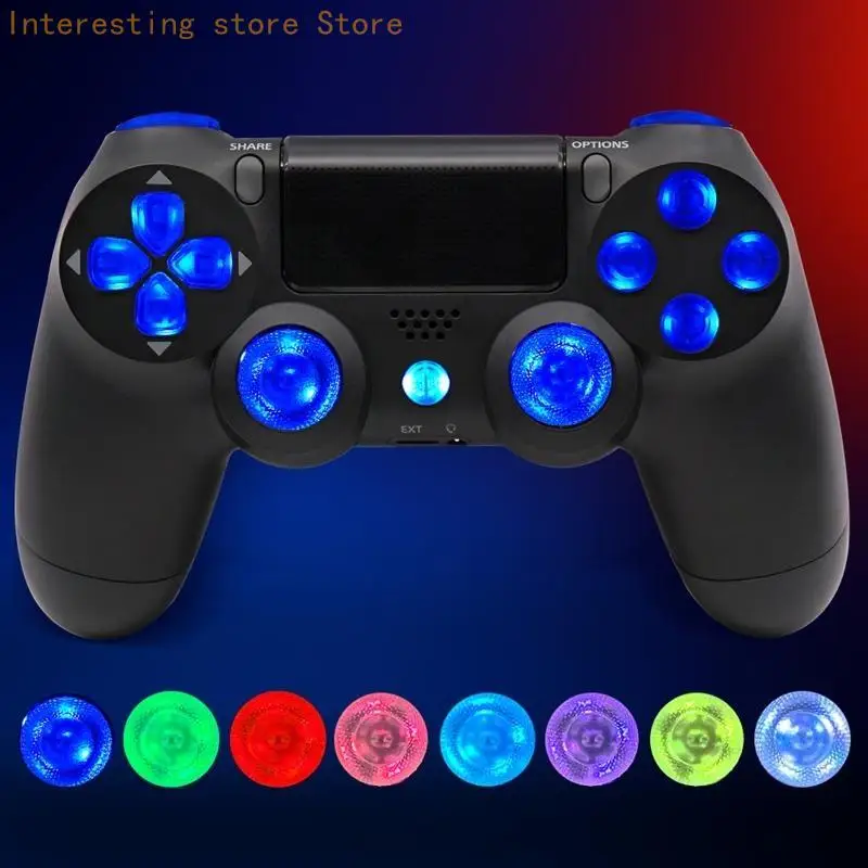 55KC Replacement Button for Controller 8-Colors Luminated Transparent LED Mo