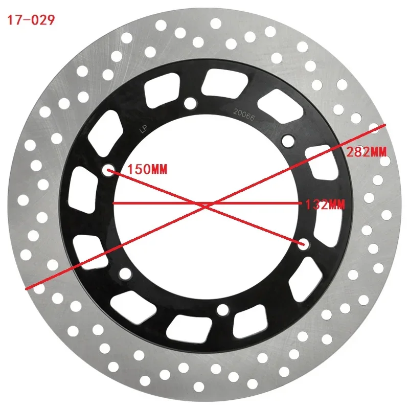 LOPOR 282MM Motorcycle Left Front Brake Disc Rotor For YAMAHA GTS1000 SRV250 TDR125 XP500 XT600 XTZ660 XV1100 XV125 XV250 Virago