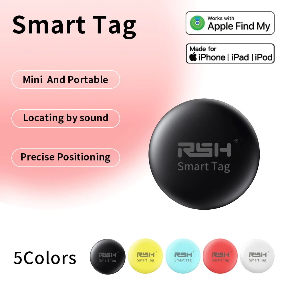 Waterproof Protective Kit Finder Long-Distance Tracker for Apple Find My App Voice Locate Keys Bag Toys Smart Tag for IOS iPhone