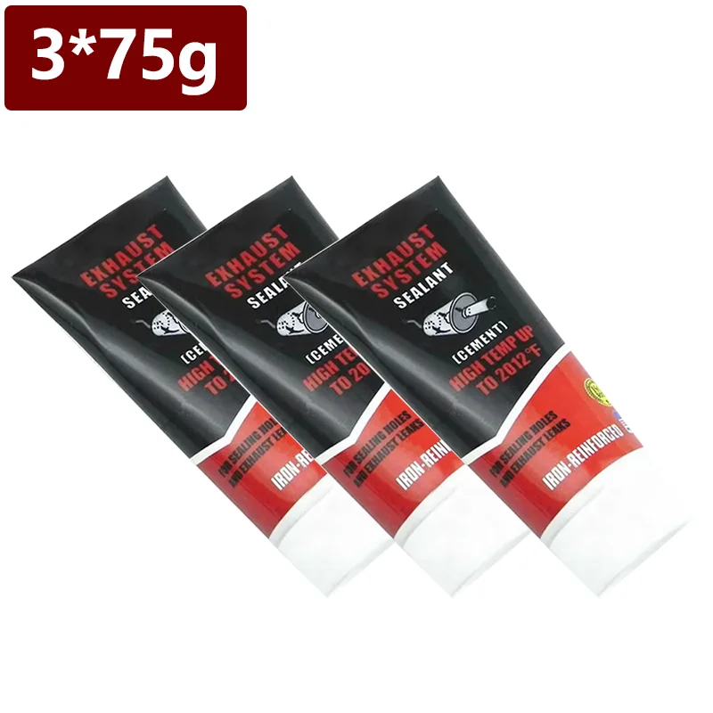 Hoge temperatuur afdichtmiddel auto uitlaatpijp uitlaatdemper motorfiets reparatie auto reparatie gereedschap pasta lijm auto metaal - afbeelding 1