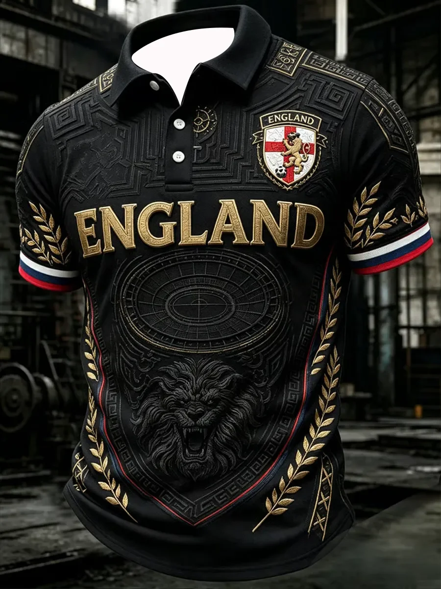 2026 Edition English Fans Football Polo Shirt - 3D Print - Fashionable and Comfortable - Suitable for Both Men and Women