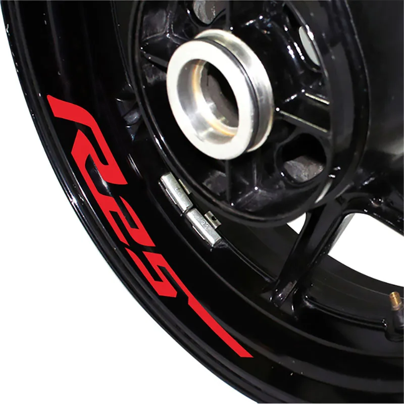 Hot Sales For YZF-R25 YZF R25 Motorcycle Wheel Hub Anti Scratch Waterproof Stickers Inner Rim Stripe Tapes Reflective Decals r25