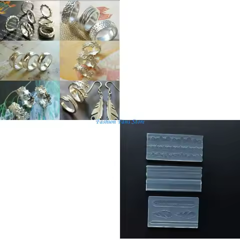 Creative Ring Making Silicone Mold Versatile Silicone Ring Mold for Personalized Silver Clay Rings Jewelry Making
