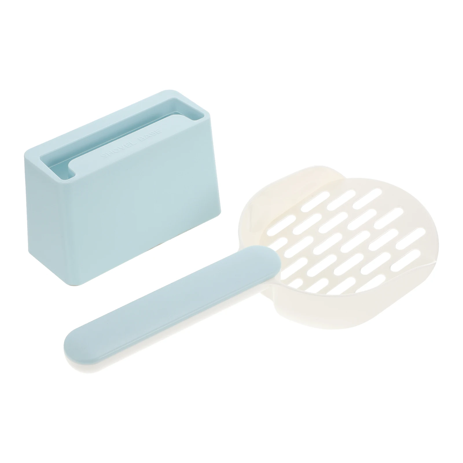 

1 set Cat Litter Scoop ABS Durable Cleaning Tool Wide Mouth Design for Small to Large Cats Garbage Shovel Holder Pet Supplies