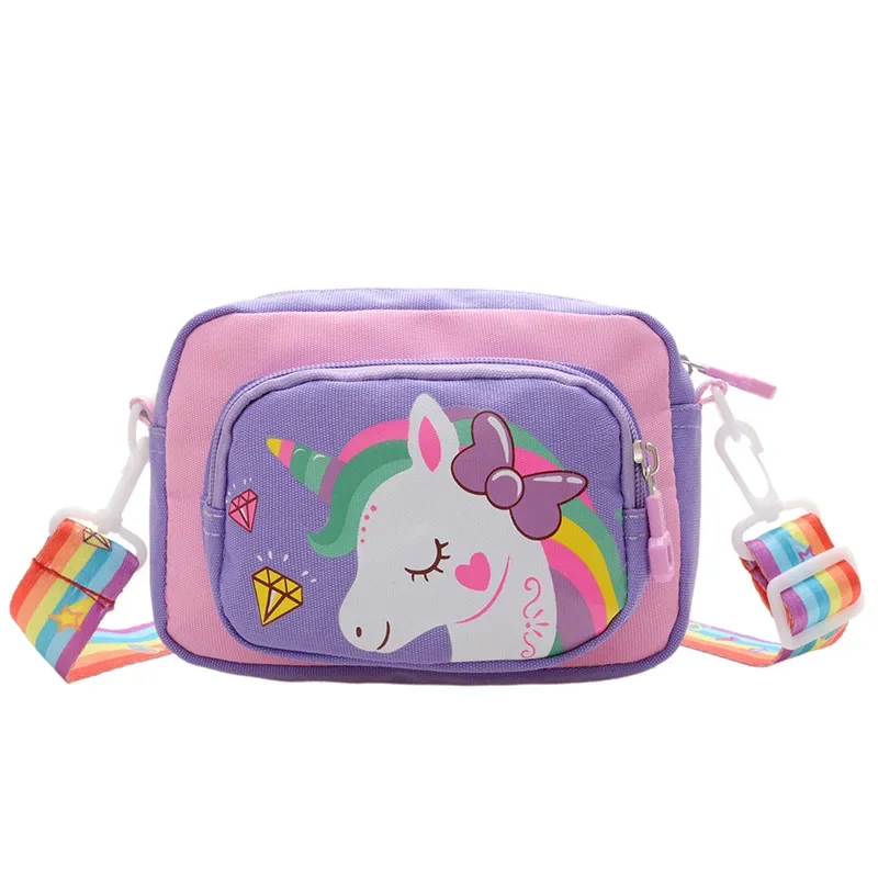 Bolso cruzado para niños, bolsos de unicornio de dibujos animados para niñas, bolsos de hombro, monedero y bolsos de moda, bolsos para madres y niños para niñas