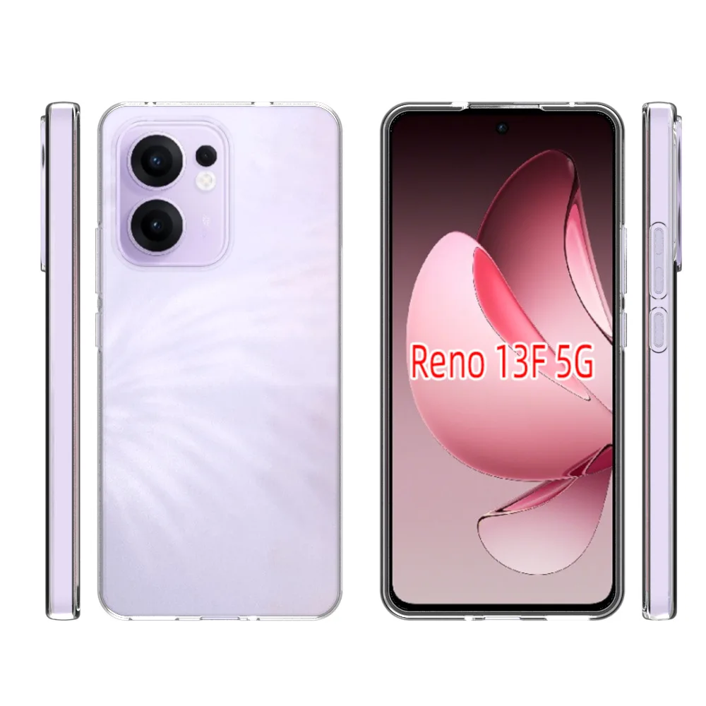 Clear Case for Oppo Reno 13F CPH2701 Transparent Ultra Thin Silicone Back Cover Soft Phone Case for Oppo Reno13 F 13F Reno13F 5G