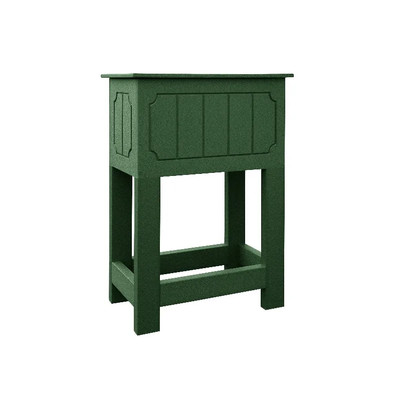 Recycled plastic raised turf mixing container, 7 gallons.