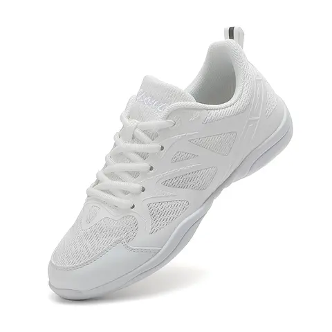 White Cheerleading Shoes For Girls Womens Non Slip Cheer Shoes Breathable Youth Cheer Trainer Sport Footwear 2415