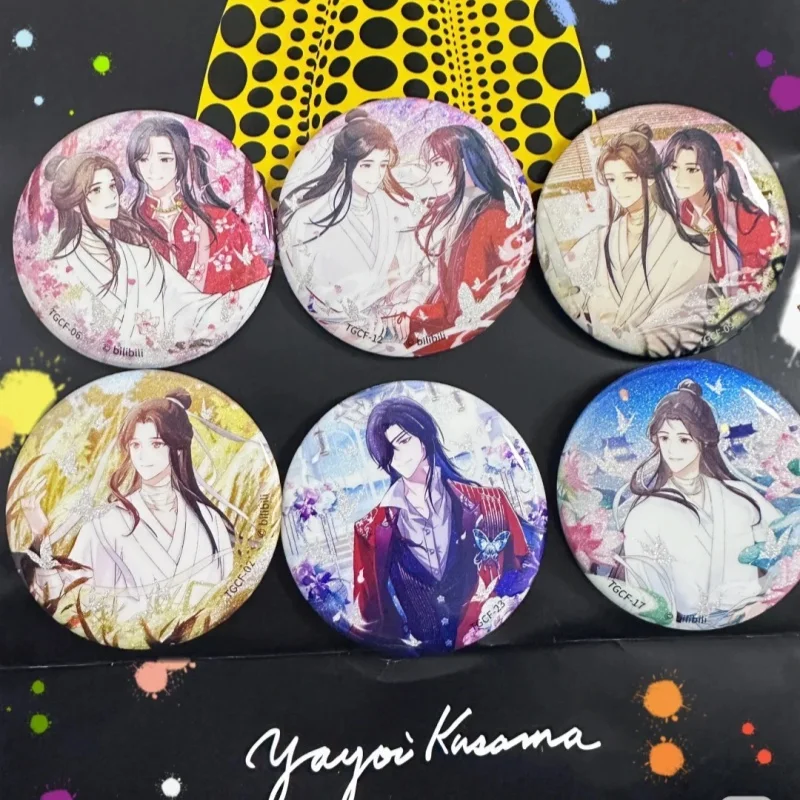 

Аутентичные аниме Kayou, небесные официальные предложения, значок благословения, значок на языке цветка, значок-бабочка, Tianguancifu, коллекционная карта, игрушки, подарок