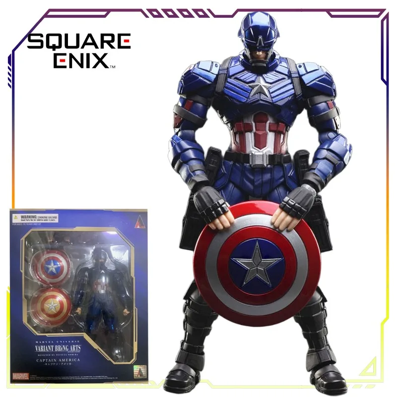 SQUAREENIX الأصلي جلب الفنون مارفل الكون سلسلة الرجل العنكبوت كابتن أمريكا أنيمي عمل نموذج لجسم اللعب الهدايا للأولاد