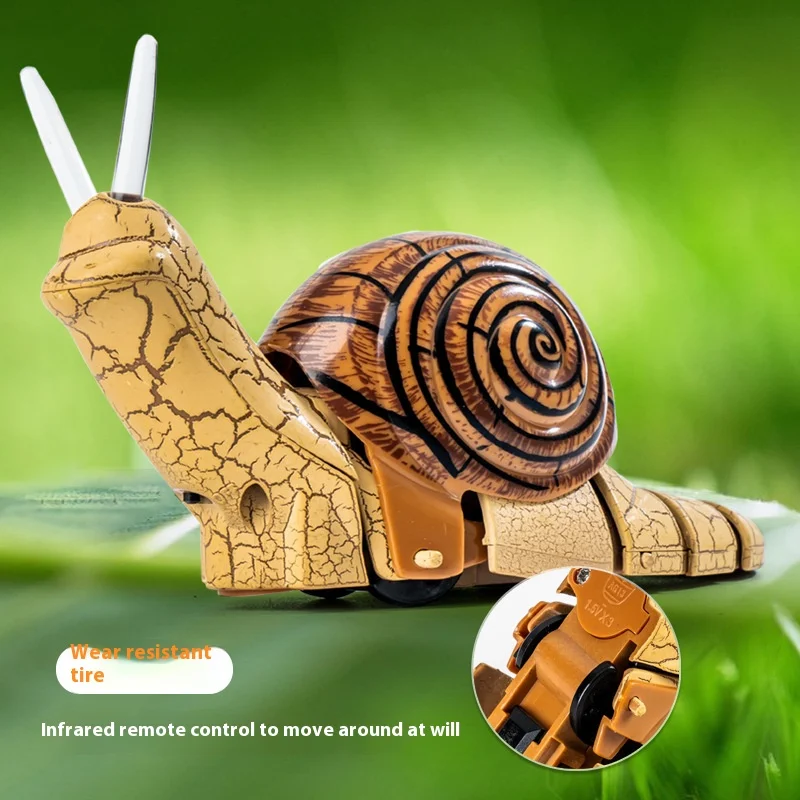 Simulação engraçada Brinquedos Engraçados, Little Snail with Light, Crianças brincam de casa, Controle Remoto, Cognição Biológica, Brinquedos Educativos