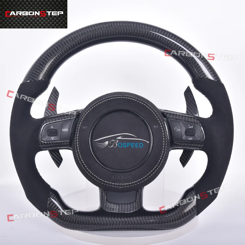 

Fit For Audi A3 8V A4 B8.5 A6 C8 A1 Q3 Q8 S3 8V S7 Rs3 Rs4 TT 8J MK1 R8 SQ5 Racing Forged Carbon Fiber Led Cars Steering Wheel