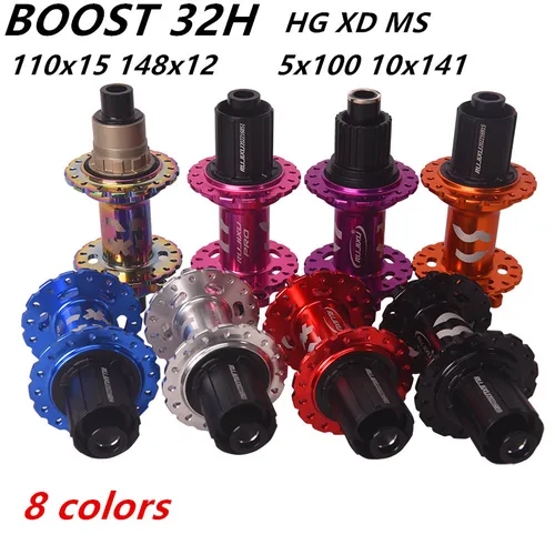 RUJIXU MTB 자전거 허브 XM490 PRO CR-MO 스틸 부스트 32 홀 15x110 12x148MM TA Thru HG THRU 자전거