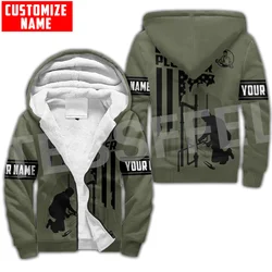 Tessffel 3DPrint Custom Name Cosplay Plumber Worker Retro Harajuku Autumn Warm Winter Thick Coat Zipper Fleece Hoodies Jacket S1