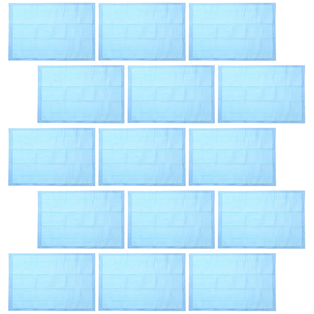 

50 Count 33x45cm Sky Blue Pet Training Pads Disposable Urine Thicken Small Puppy Pee Mat for Dog Cat High Absorbency Non Woven