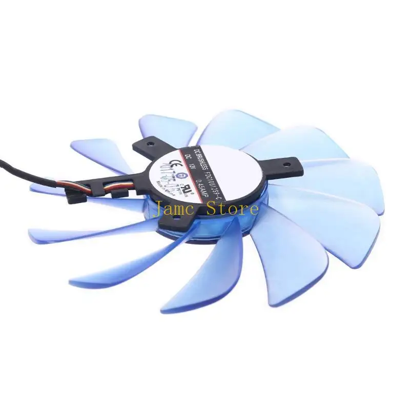 LX0B GPU Fan For XFX RX 580 RX590 HIS RX580 IceQ RX570 Graphics Card Cooling Fan