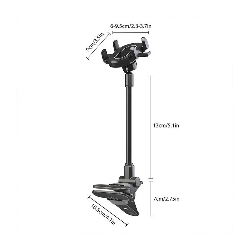 기타 헤드 폰 홀더 기타 헤드 스톡 폰 클램프 마운트 스마트 폰 스탠드 다기능 핸드폰 클립 비디오 녹화 보조