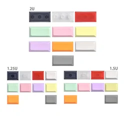 Keycap DSA para teclado mecânico de jogos, PBT Keycaps, Cego Keycap, Multi-Color, 1U, 1.25u, 1.5u, 2u