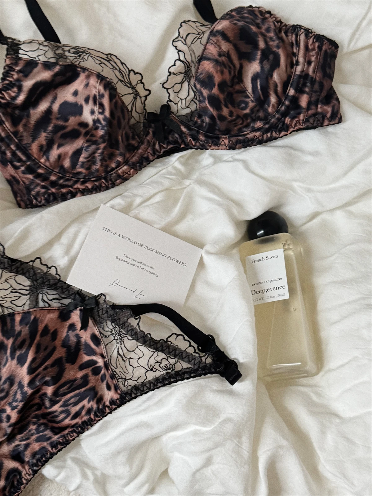 KUCLUT  lingerie set with lace embroidered flowers pure and fresh women push up underwear sets uplifting and flattering br