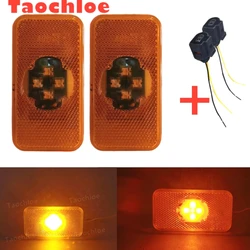 2pcs 24V Marker Lights For Volvo FH LED Light FM FL Truck Side Clearance Light With 2Pin Connector Socket 20789440