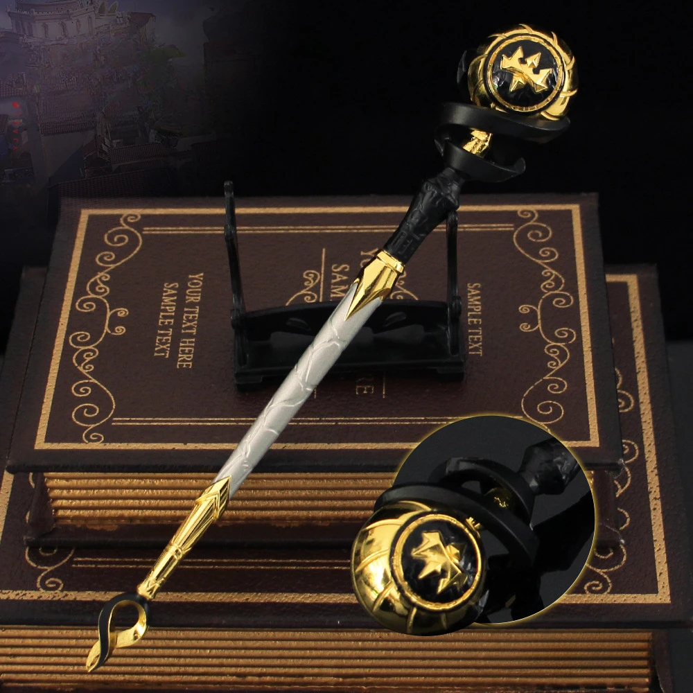 22cm Valorant Fortune's Scepter of Destiny Game Props Peripheral Metal Weapon Model Karambit Desk Ornaments Craft Toys Boy Gift