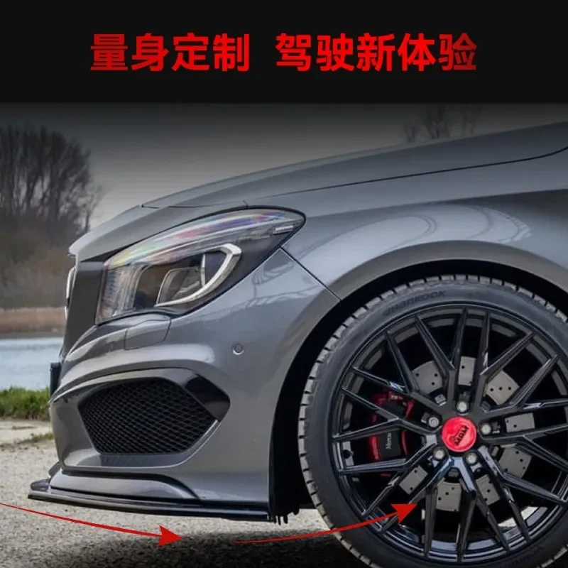 For Mercedes Benz CLA Class C117 X117 2013 2014 2015 CLA200 CLA260 CLA45 AMG Front Bumper Lip Body Kit Spoiler Modification